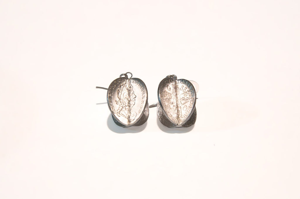 Pendant handmade from silver george the 3rd shilling coin